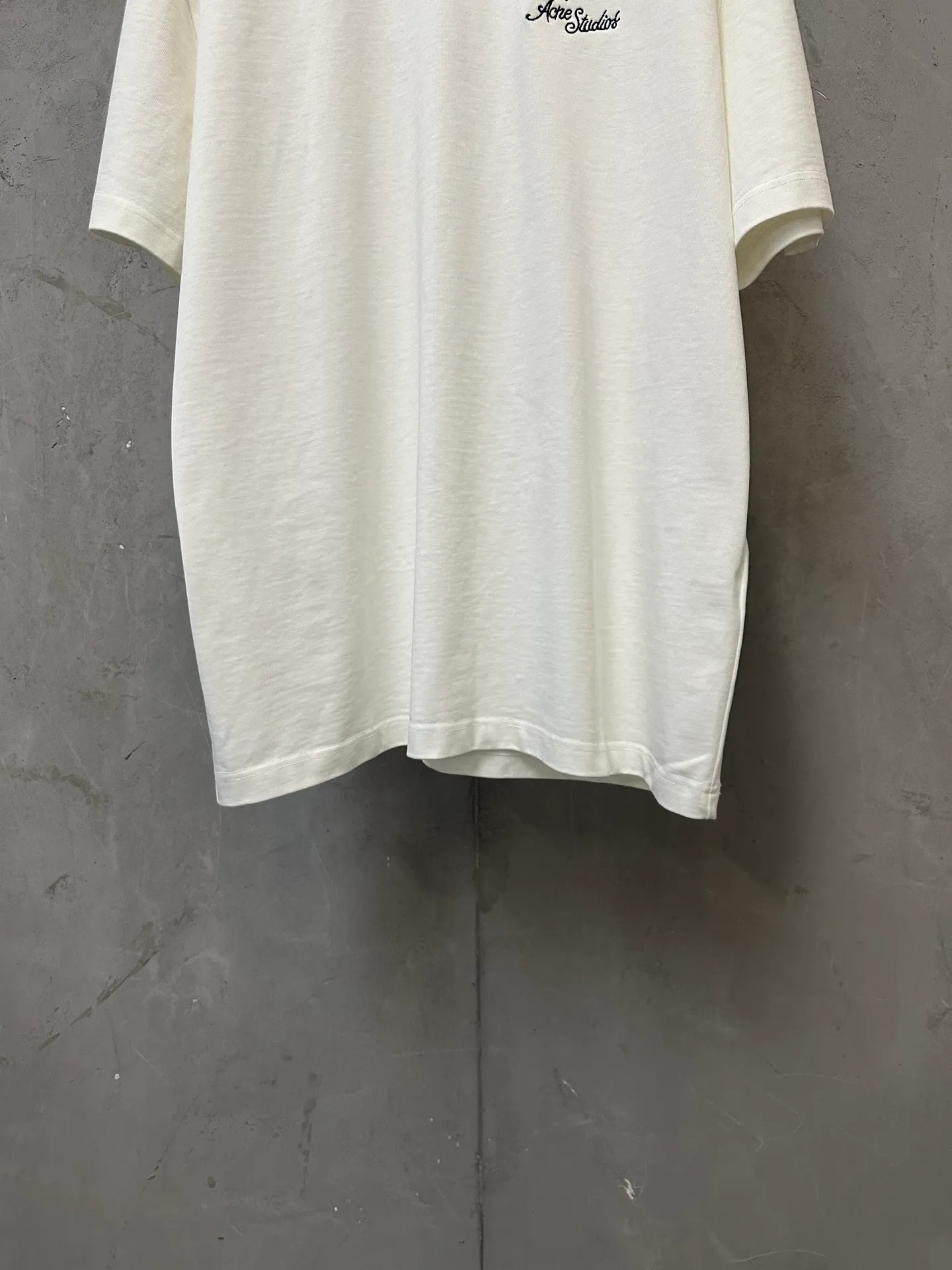￼ 140- New Arrival g T Acne studios 26ss logo T : 2*2 g Color Change Same Style Color: Black White Pink Size: XS S M L XL